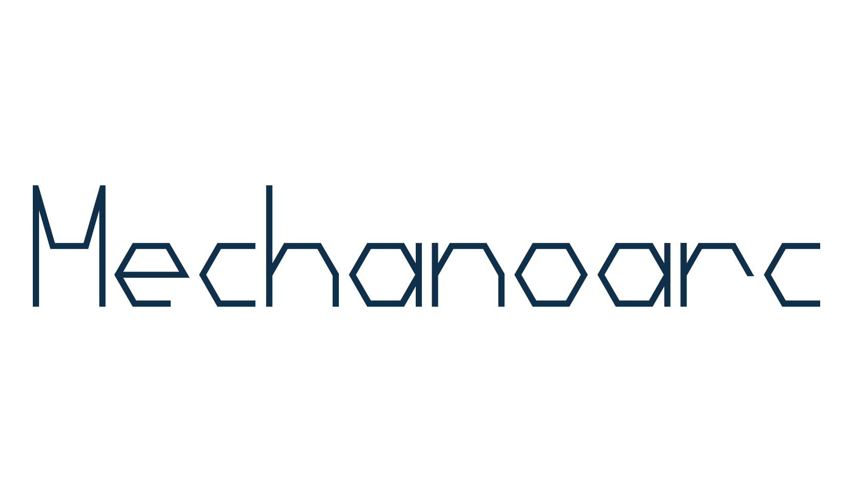Mechanoarc, sci-fi font preview