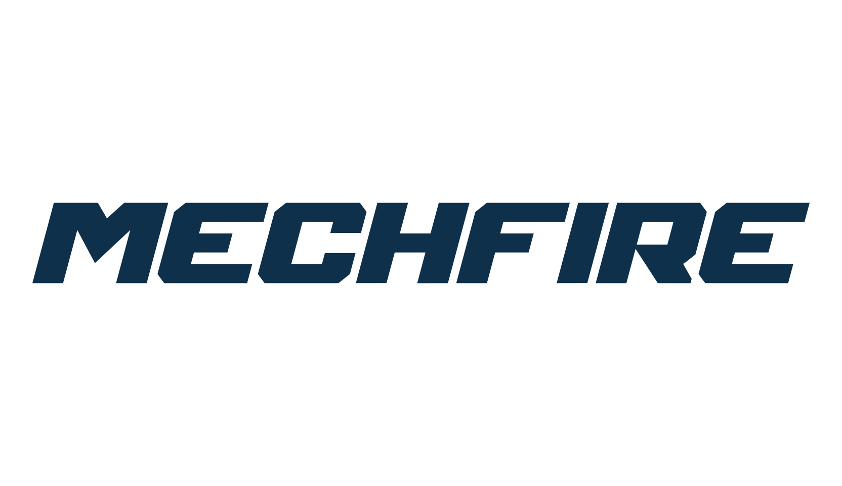Mechfire, techno sci-fi font preview