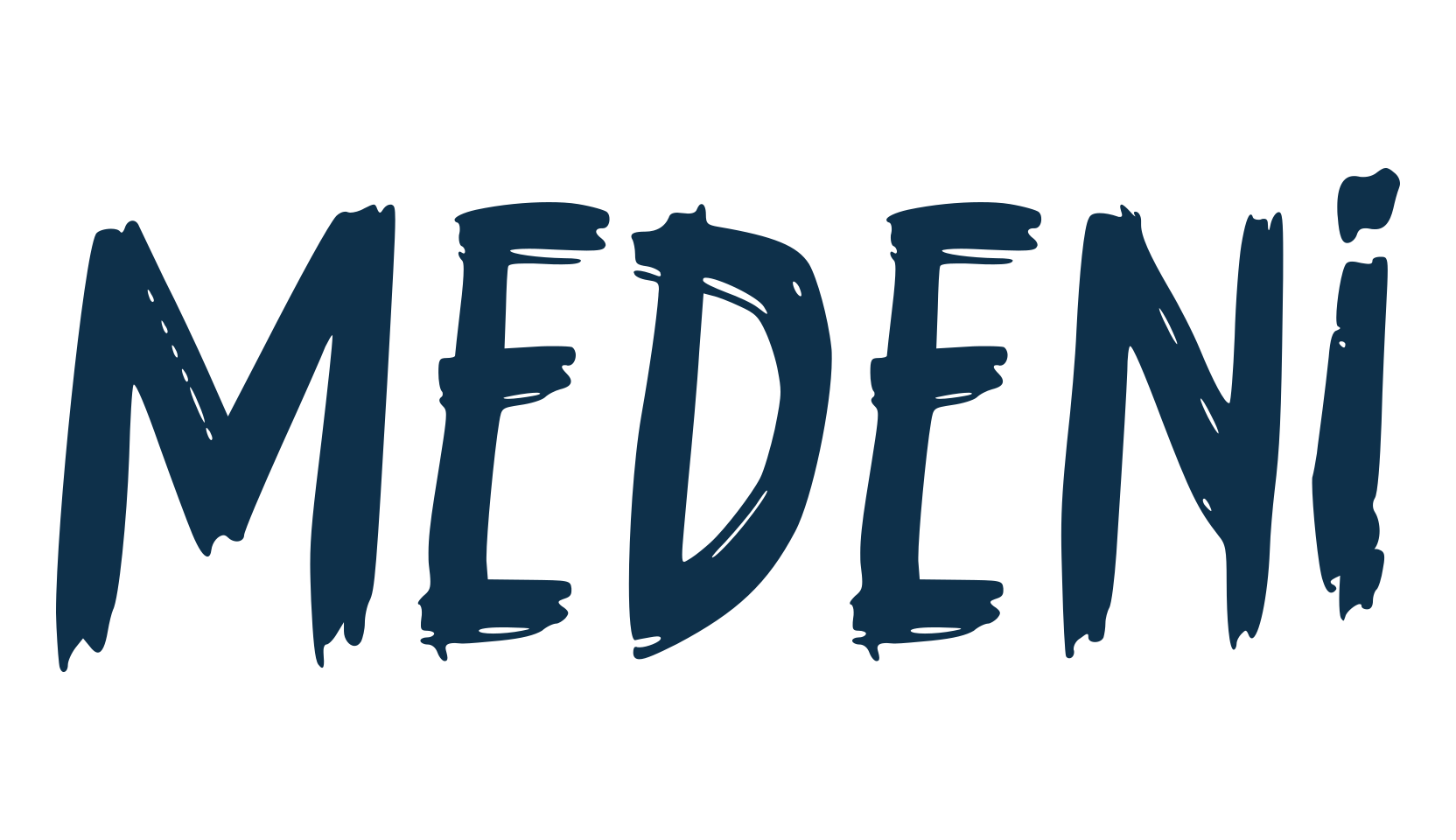 Medeni, brush font preview