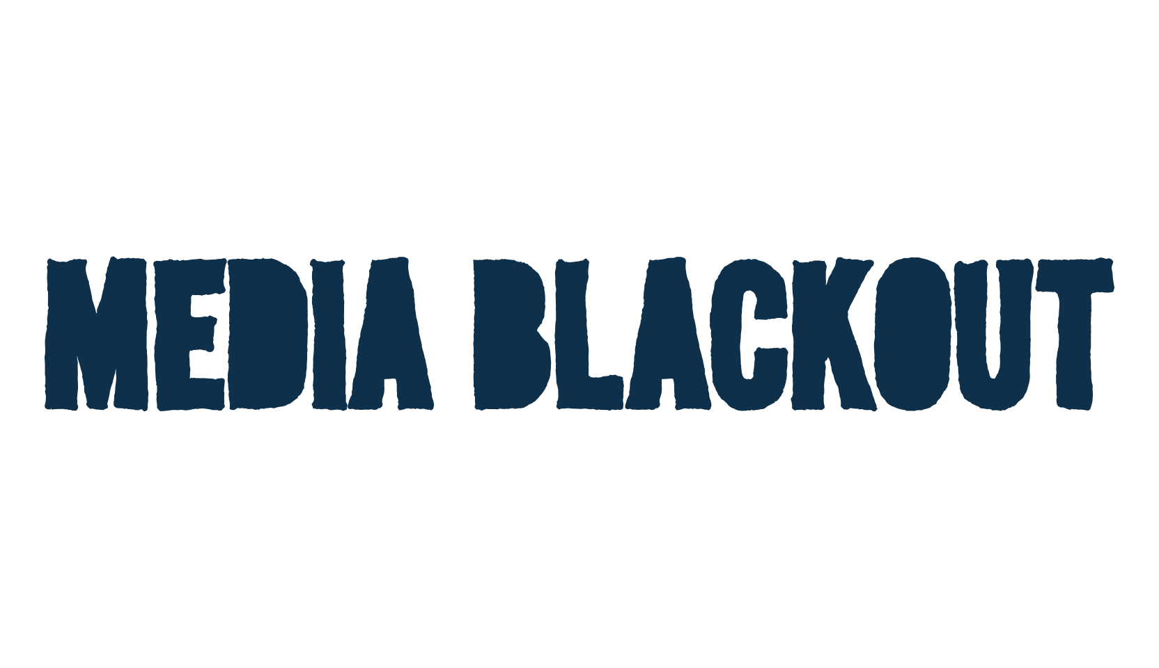 Media Blackout, eroded font preview