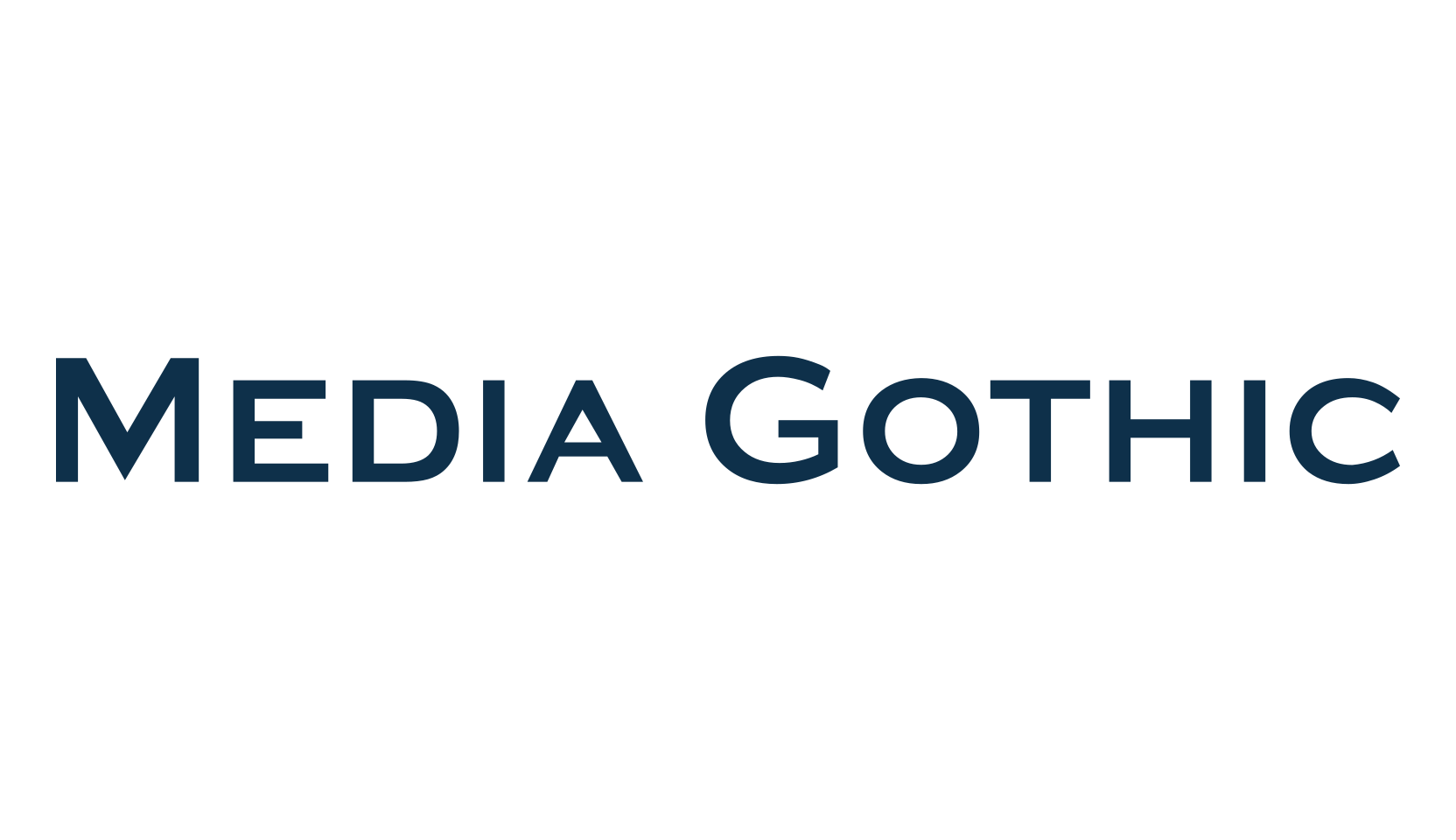 Media Gothic, sans serif font preview