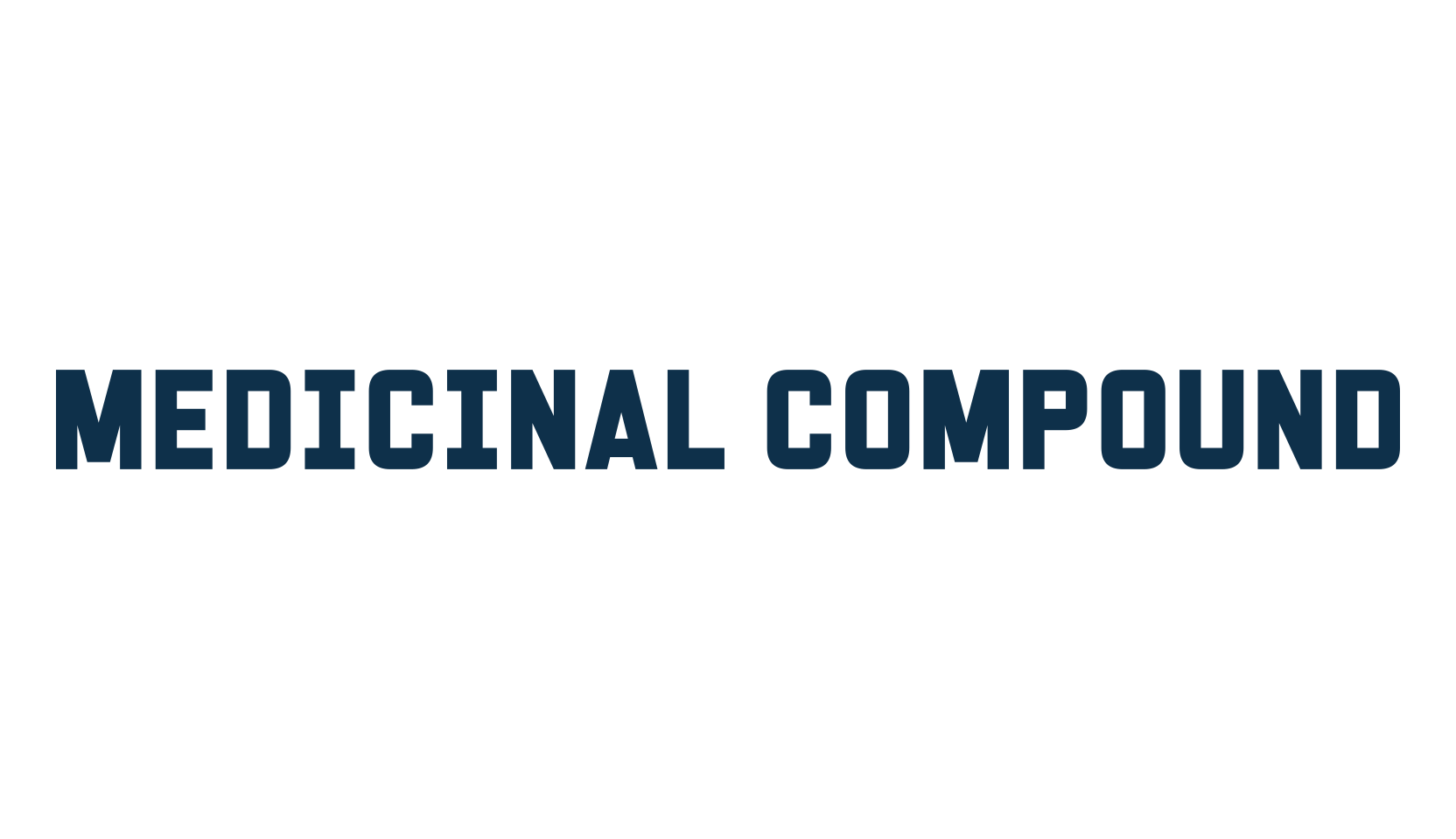 Medicinal Compound, basic sans serif font preview