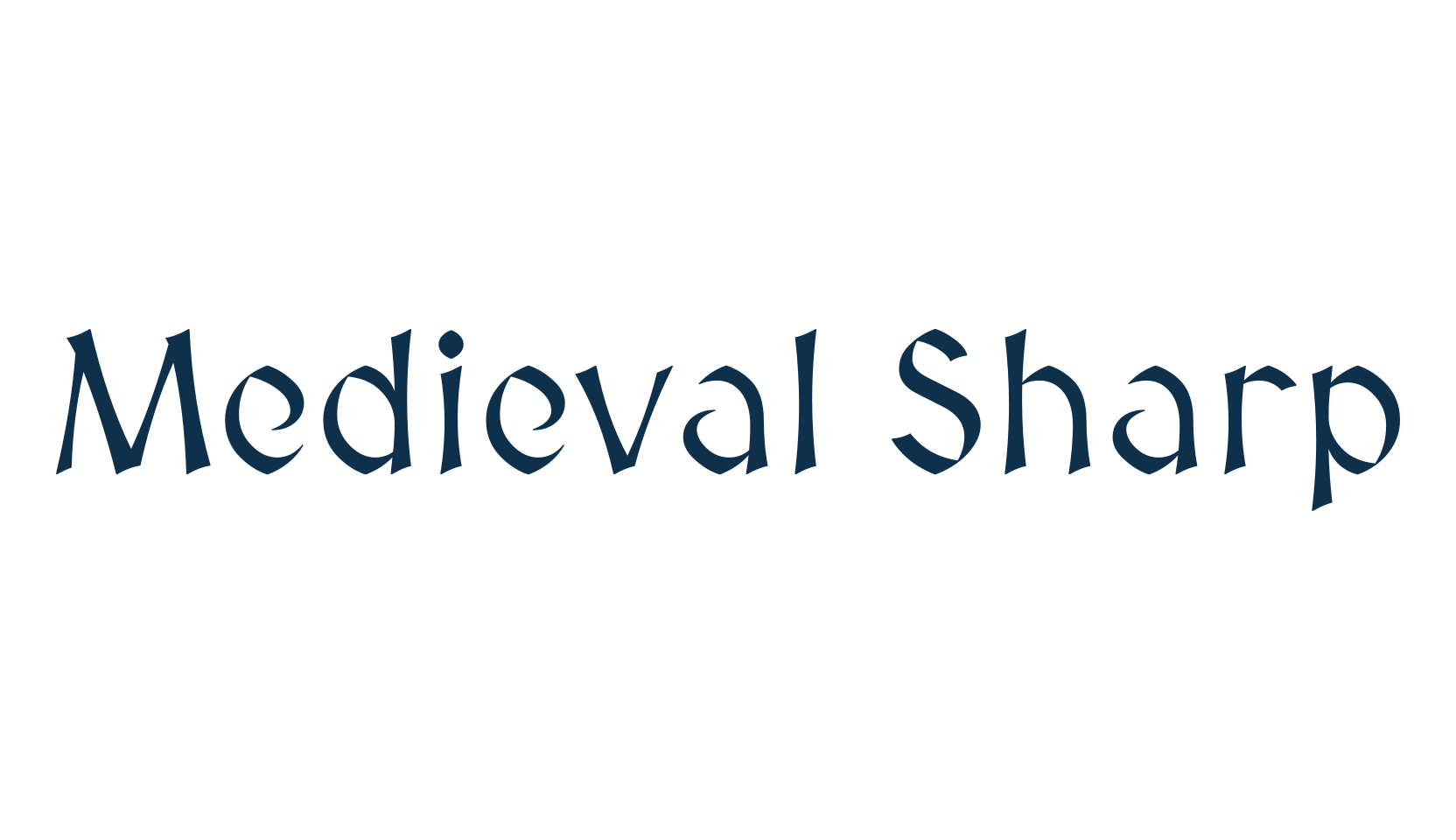 Medieval Sharp, various font preview