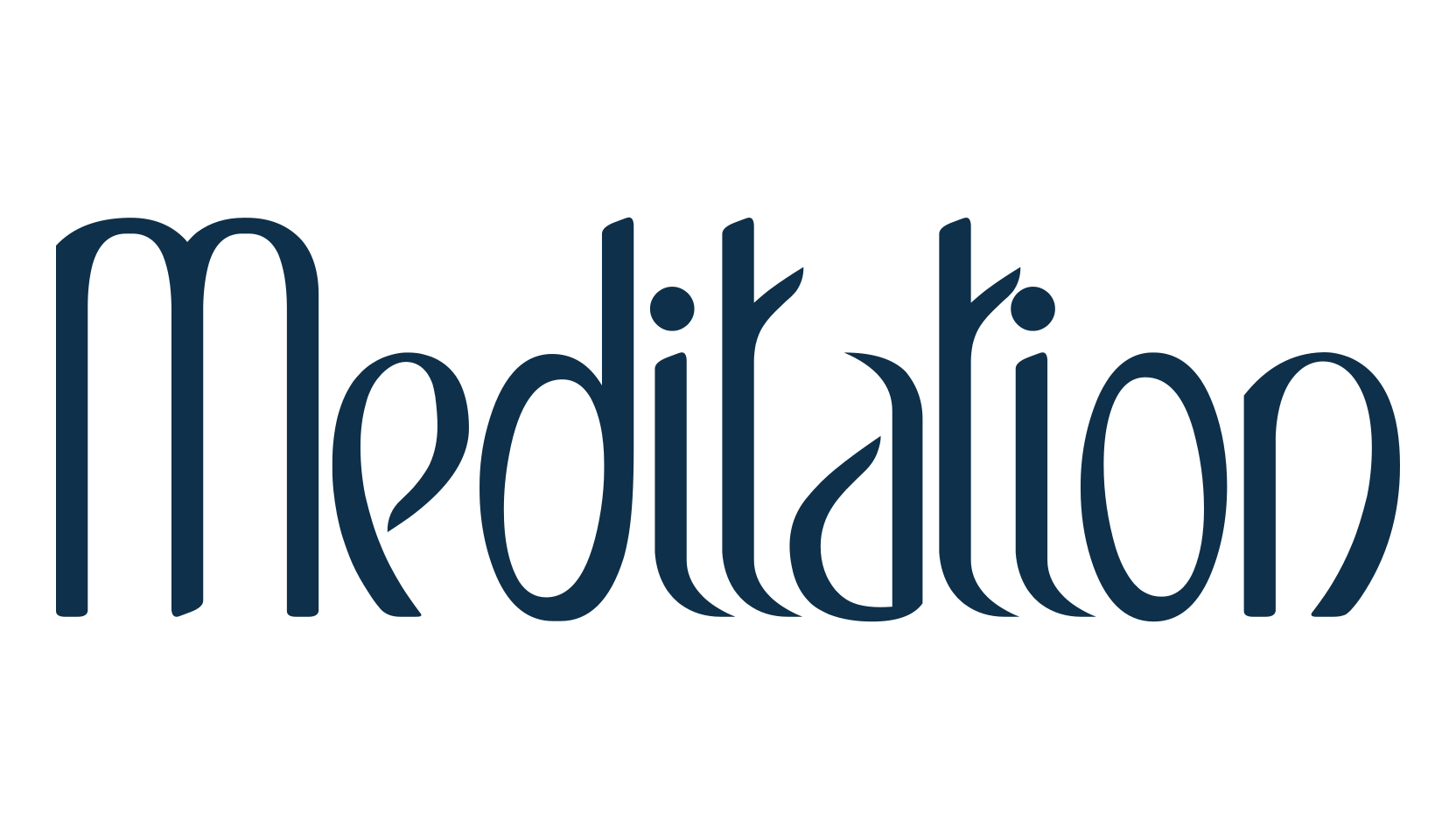 Meditation, fancy various decorative font preview