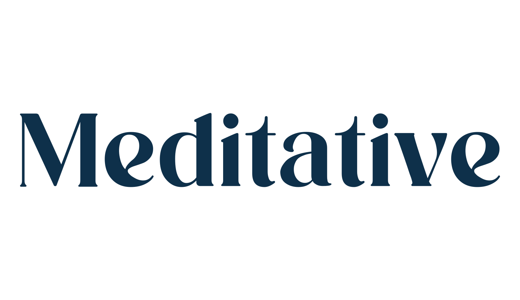 Meditative, serif font preview
