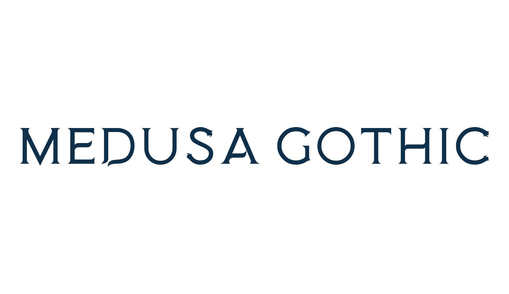 Medusa Gothic, fancy various gothic font preview