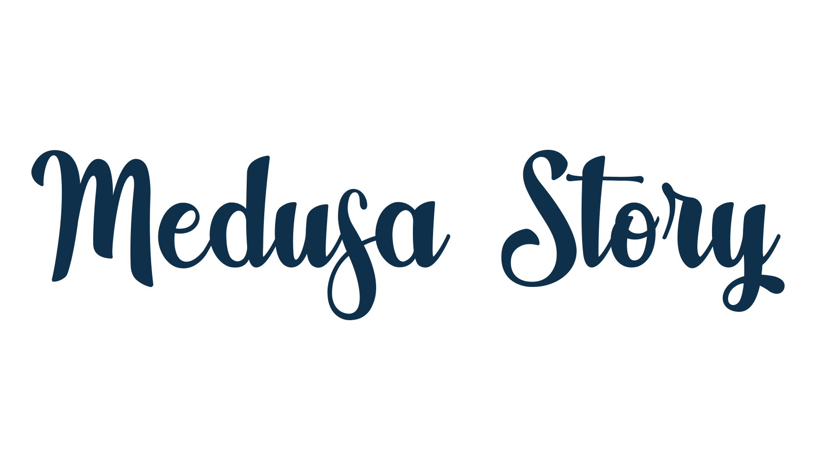 Medusa Story, script brush fancy decorative calligraphy font preview