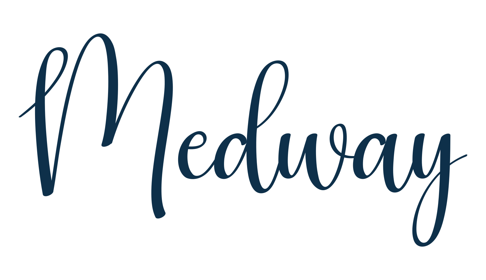 Medway, fancy decorative font preview