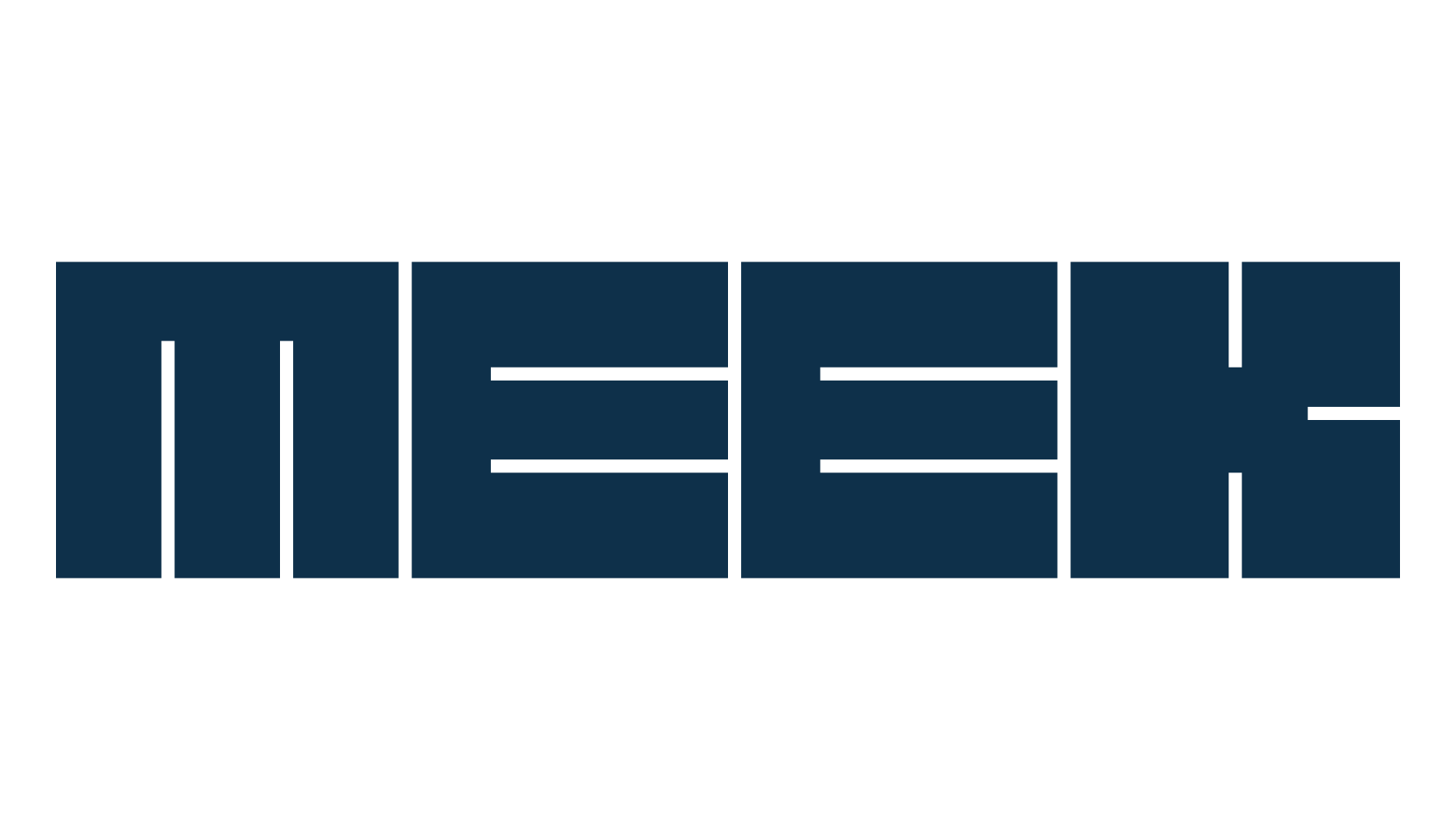 Meek, techno square sci-fi font preview