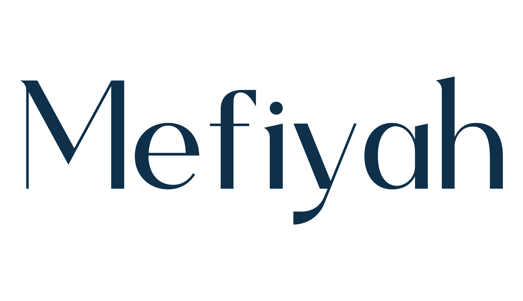 Mefiyah, basic serif font preview