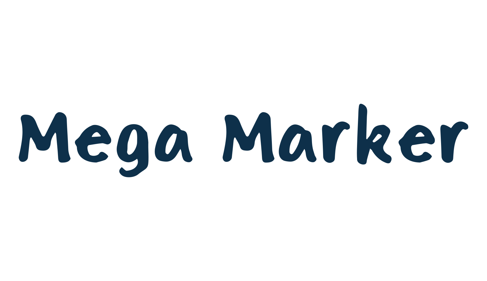 Mega Marker, script handwritten fancy decorative calligraphy font preview