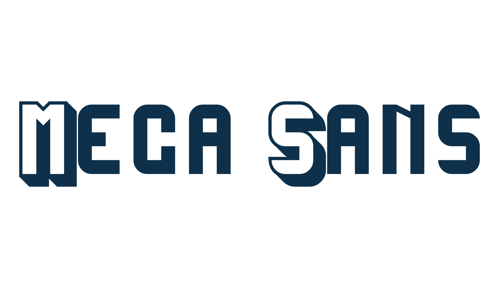 Mega Sans, various font preview