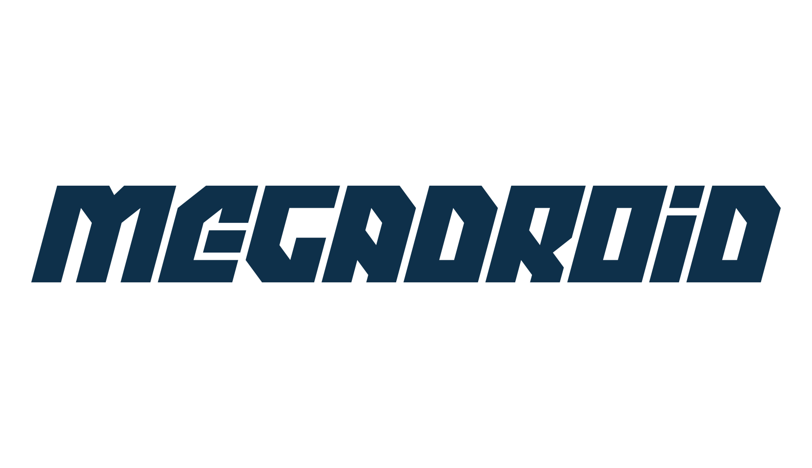 Megadroid, techno sci-fi font preview