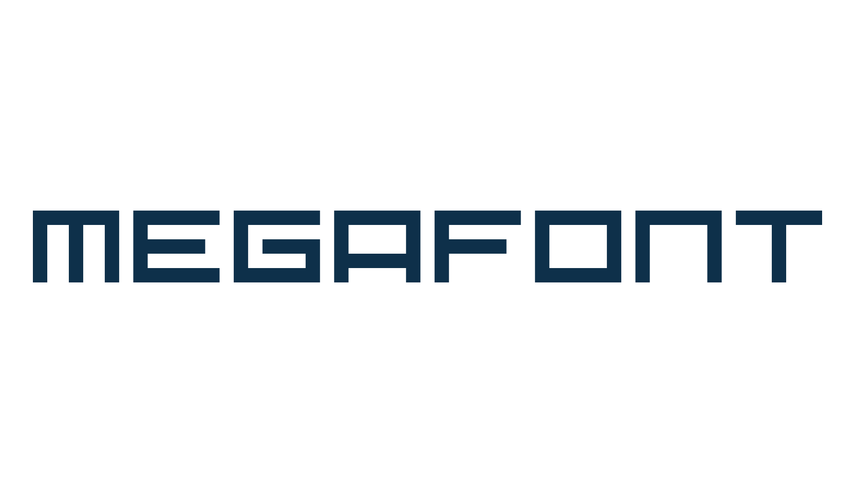 Megafont, square font preview