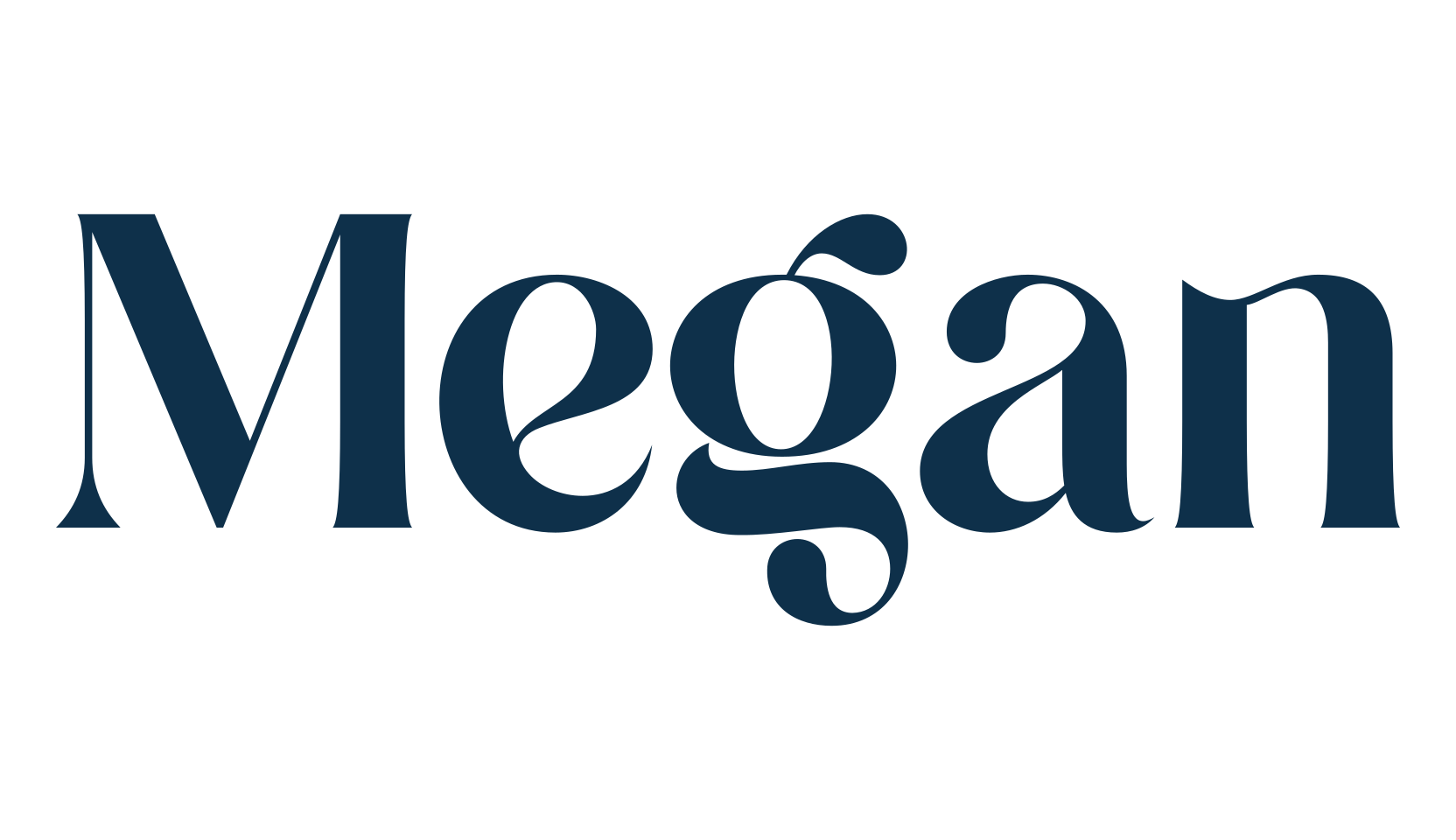 Megan, basic serif font preview
