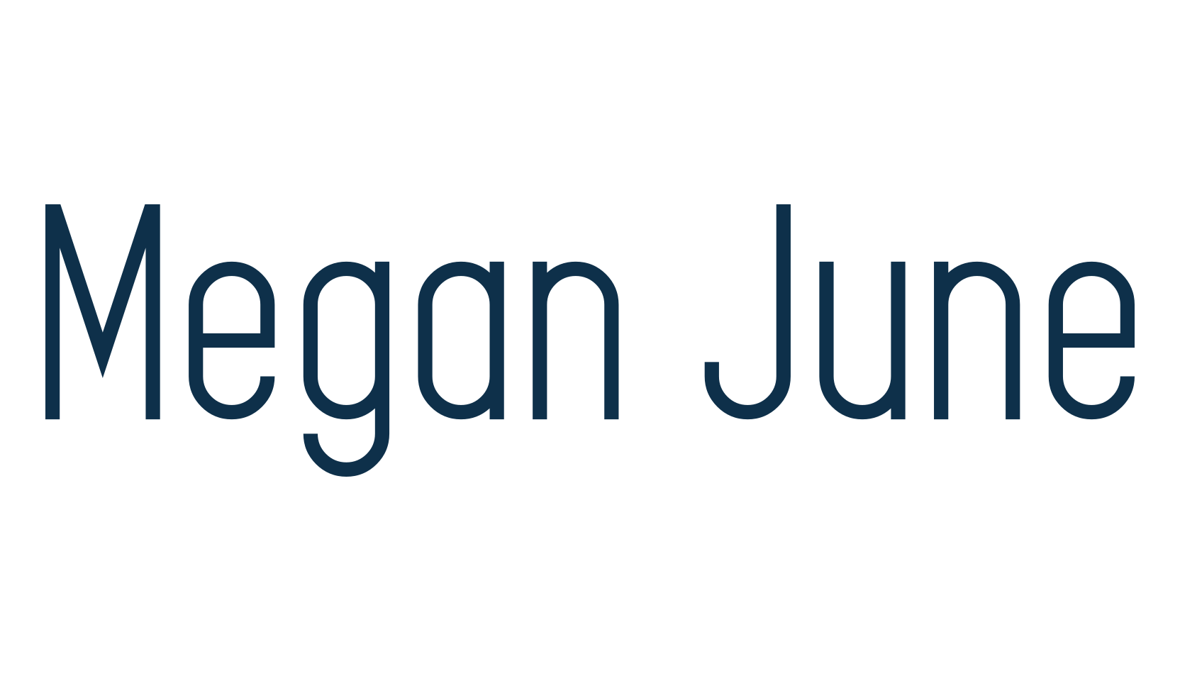 Megan June, basic sans serif font preview