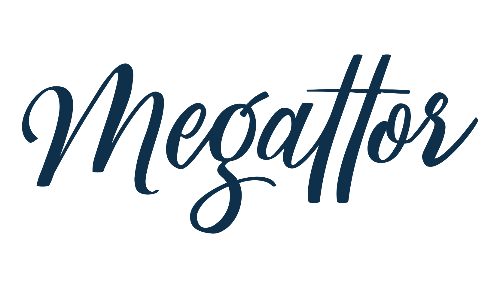 Megattor, calligraphy font preview