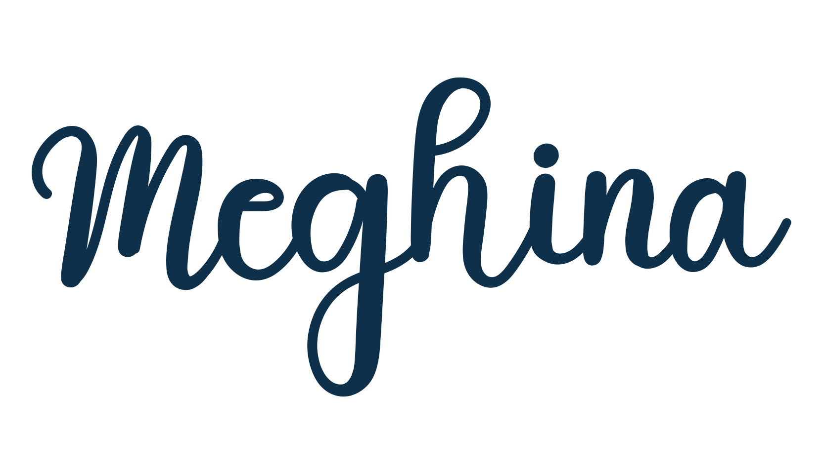 Meghina, fancy decorative font preview