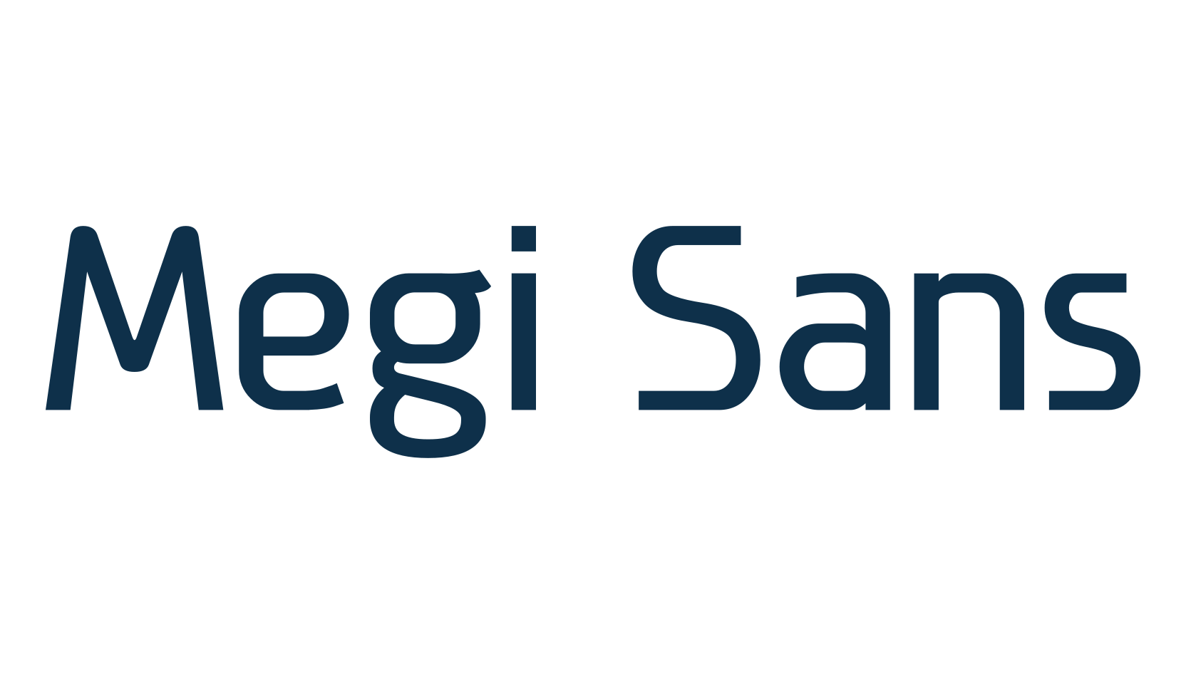 Megi Sans, sans serif font preview