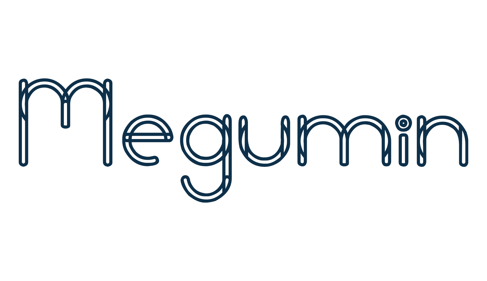 Megumin, fancy various decorative font preview