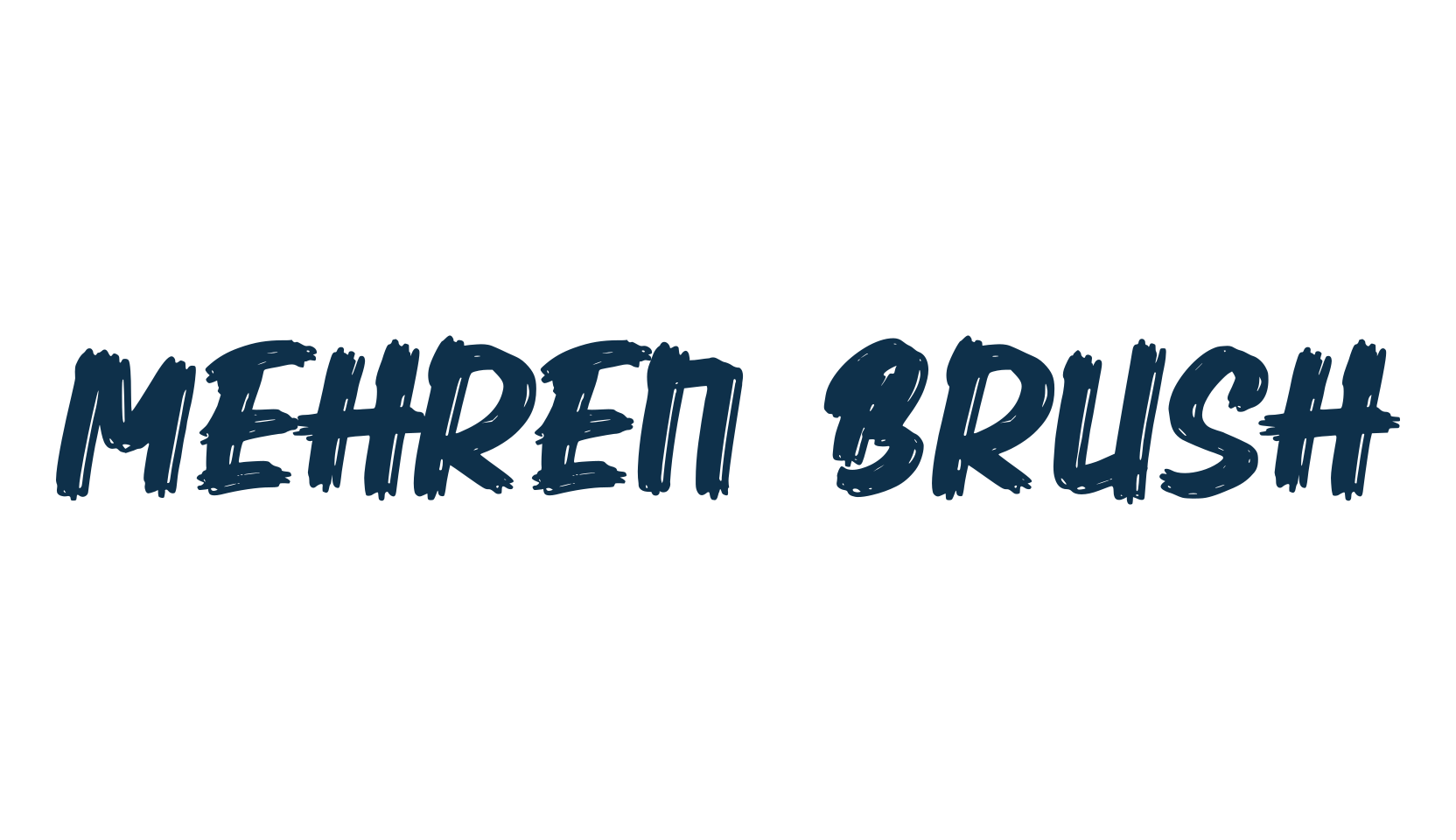 Mehren Brush, halloween font preview