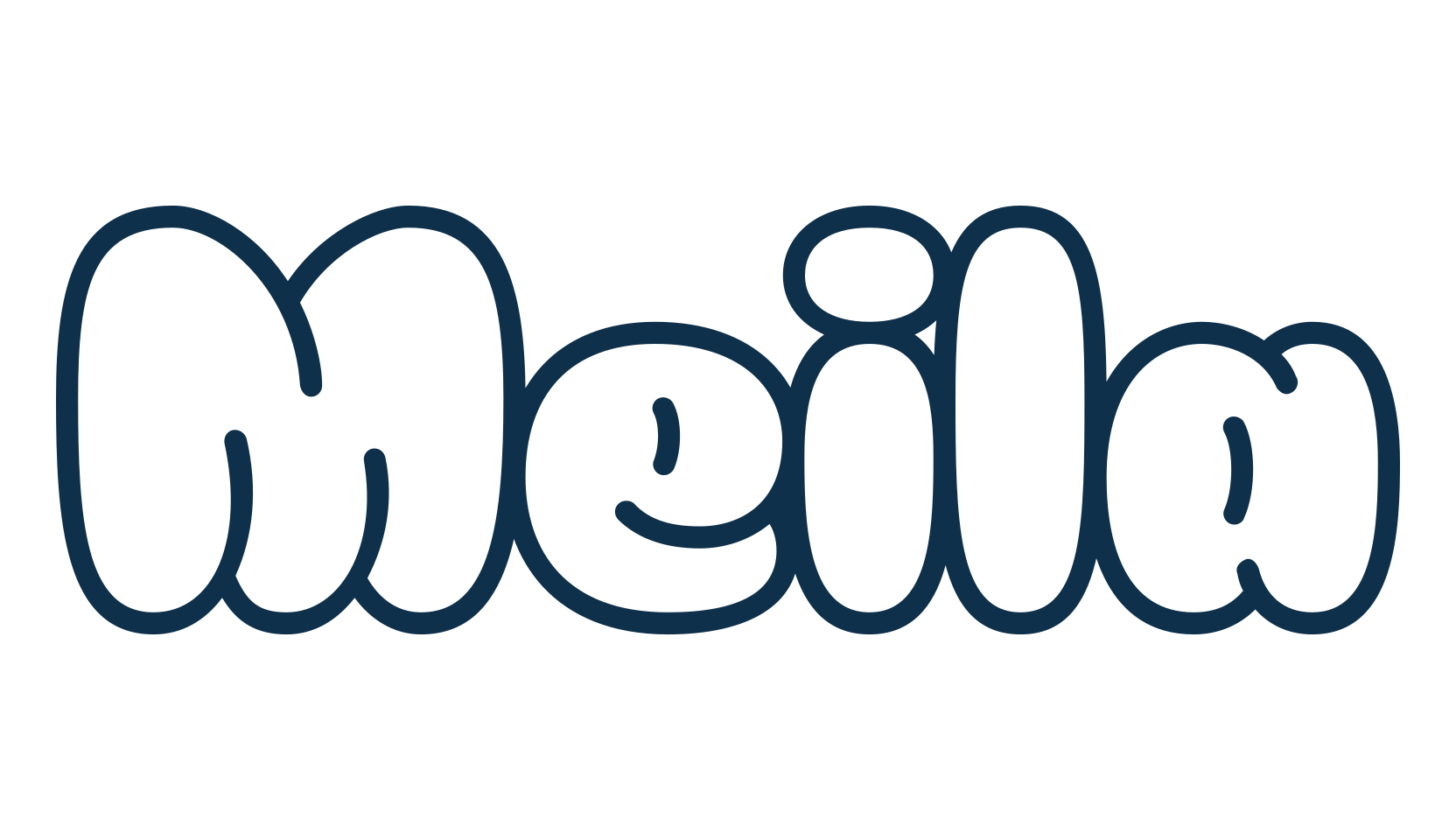 Meila, fancy cartoon decorative font preview
