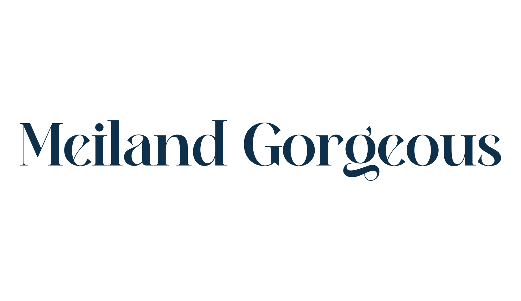 Meiland Gorgeous, basic serif font preview