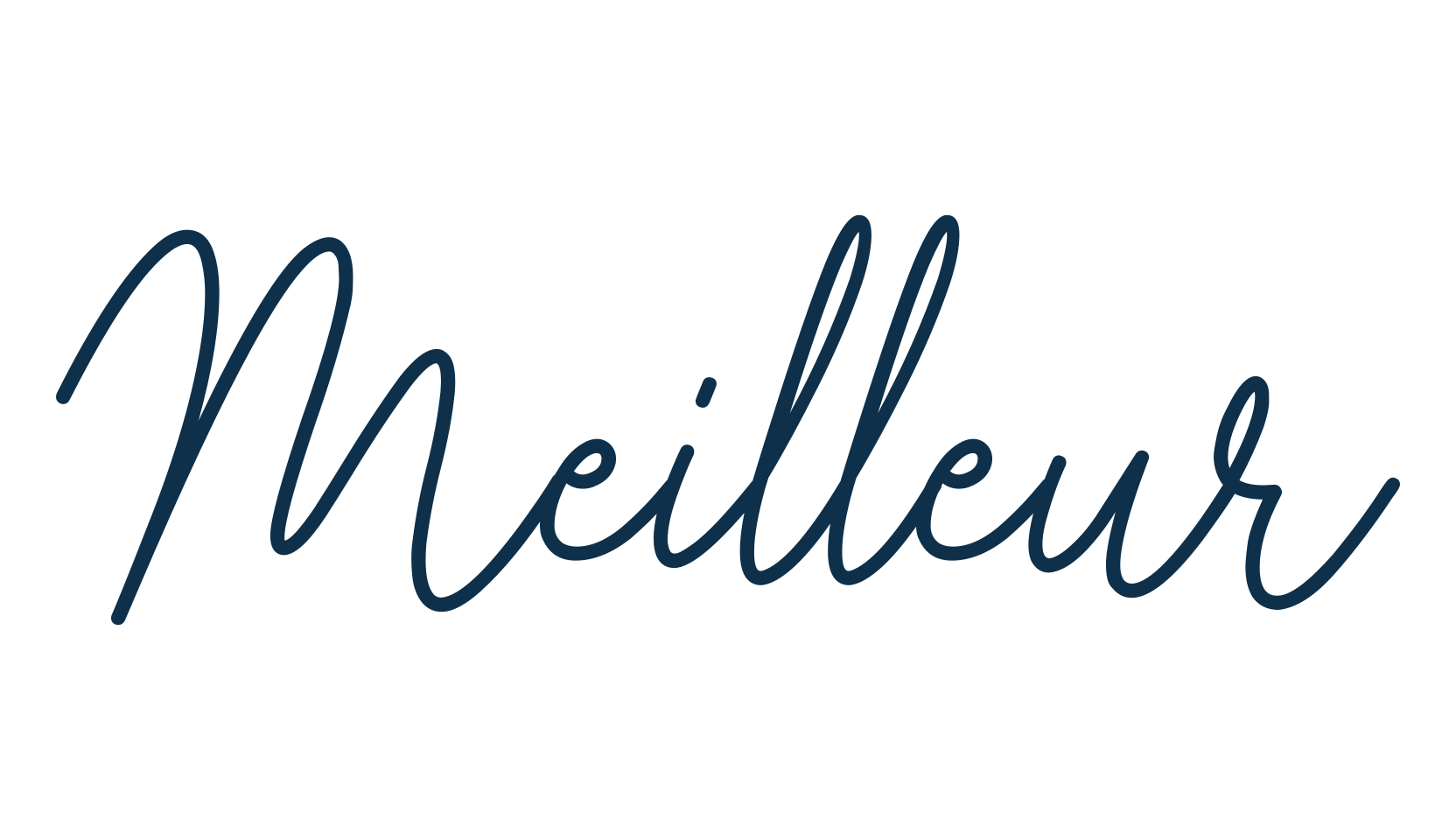 Meilleur, handwriting font preview