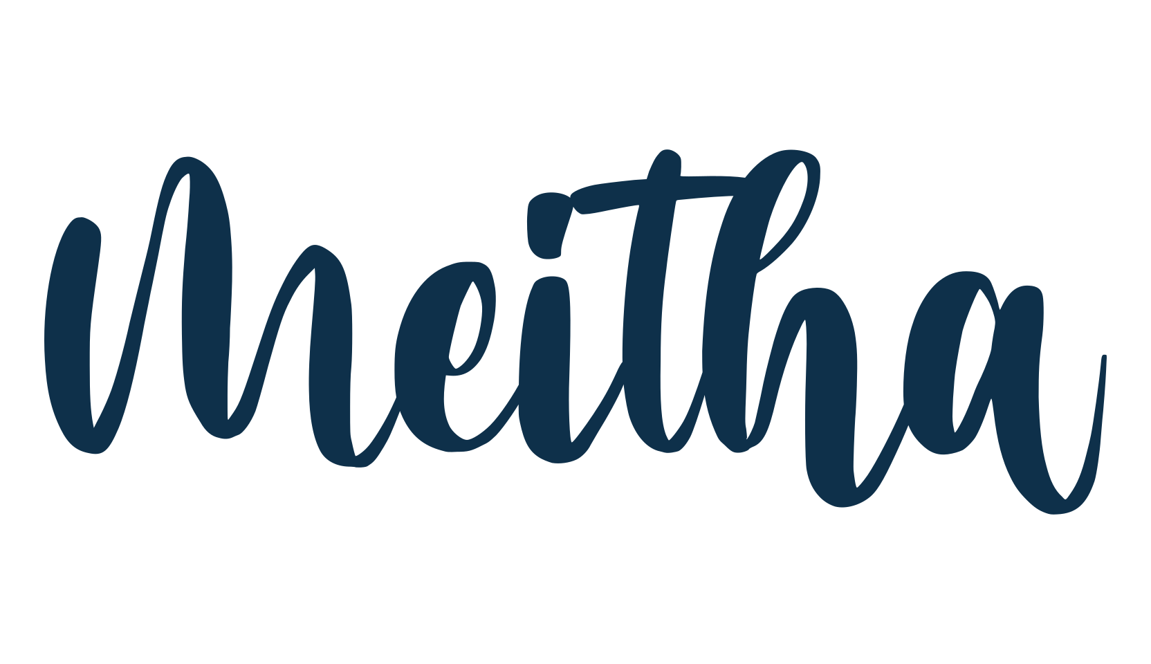 Meitha, fancy decorative font preview