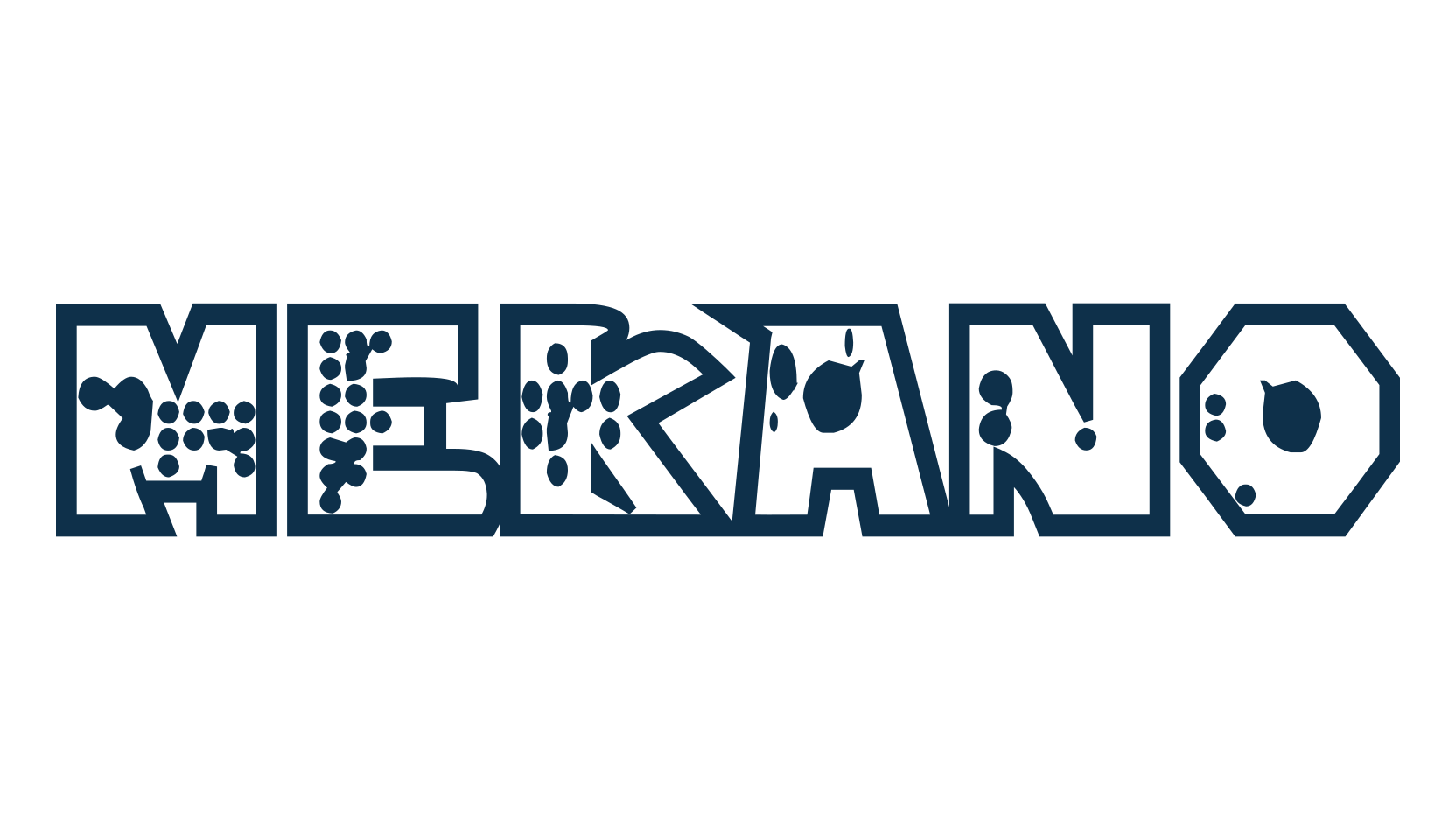 Mekano, fancy decorative font preview