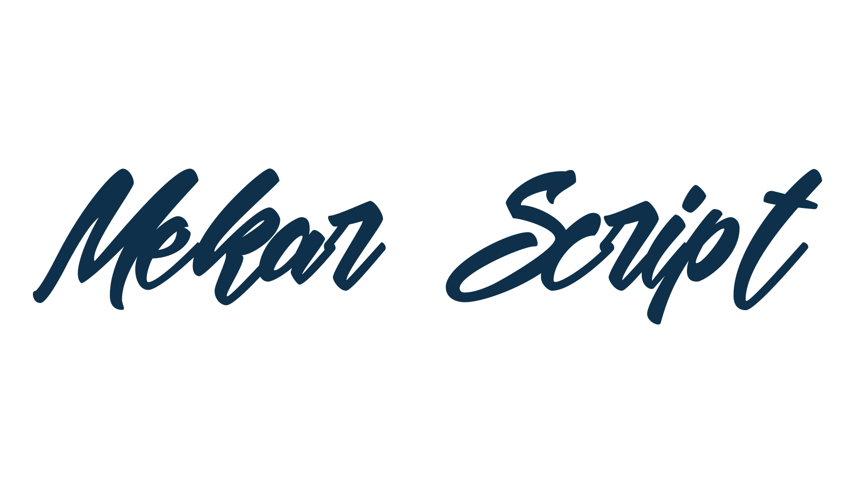Mekar Script, script handwritten fancy decorative calligraphy font preview