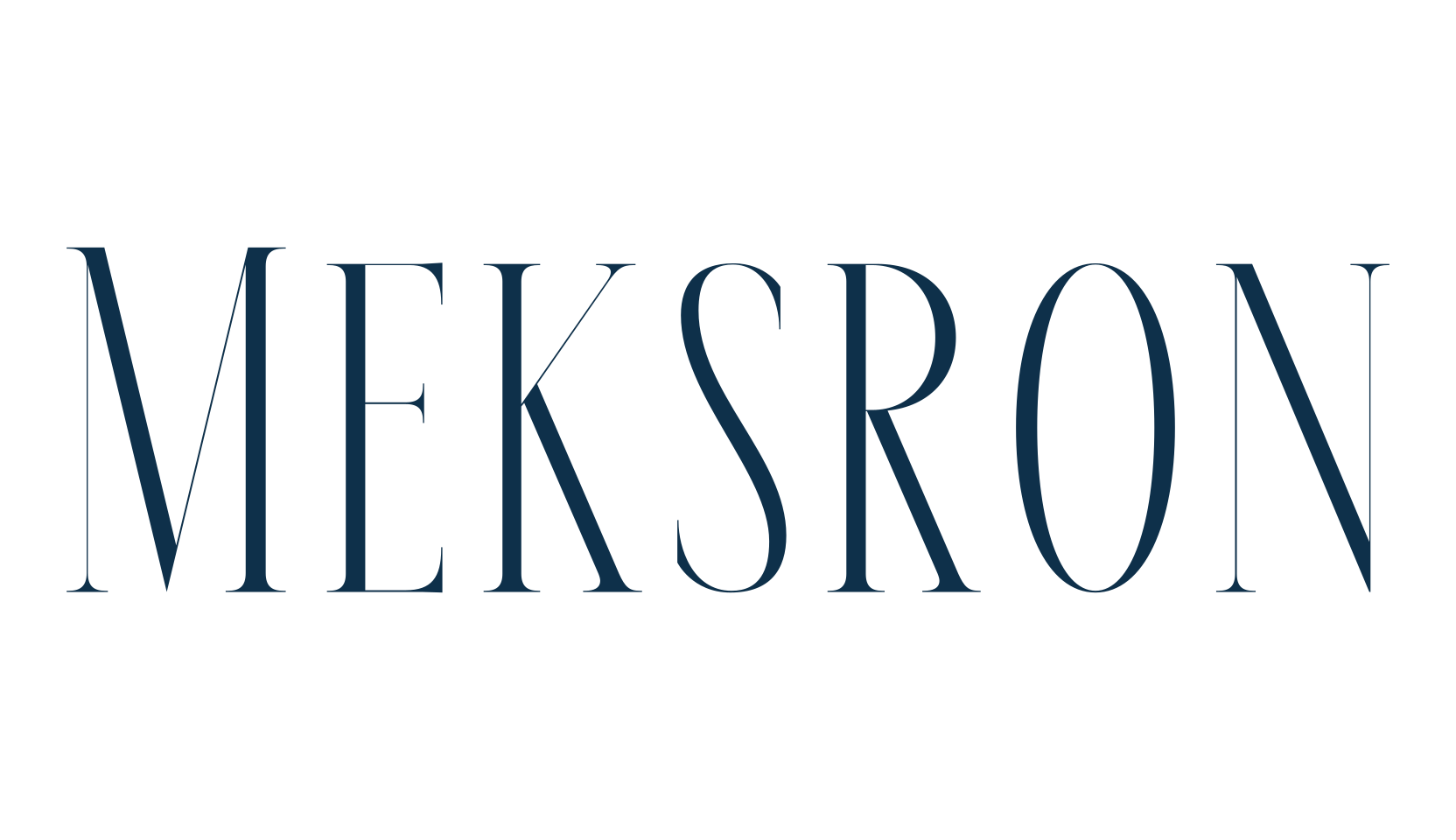 Meksron, basic serif font preview