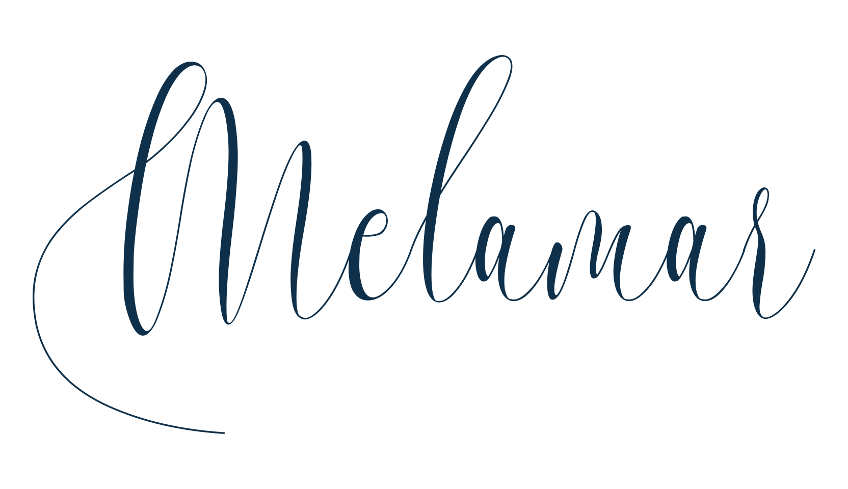 Melamar, script calligraphy fancy decorative font preview