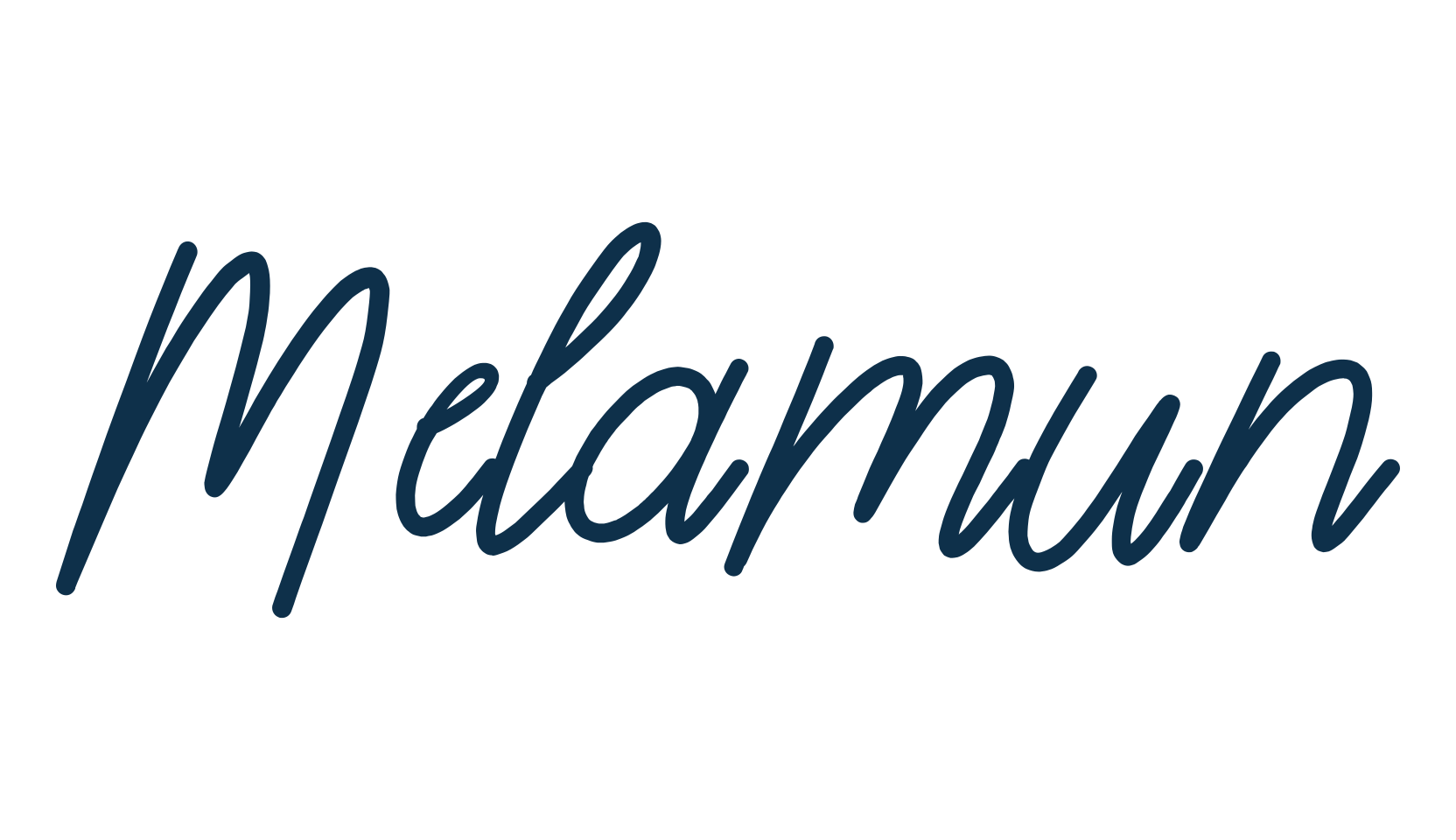 Melamun, handwriting font preview