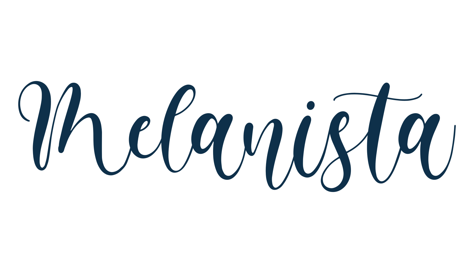 Melanista, script calligraphy fancy decorative font preview