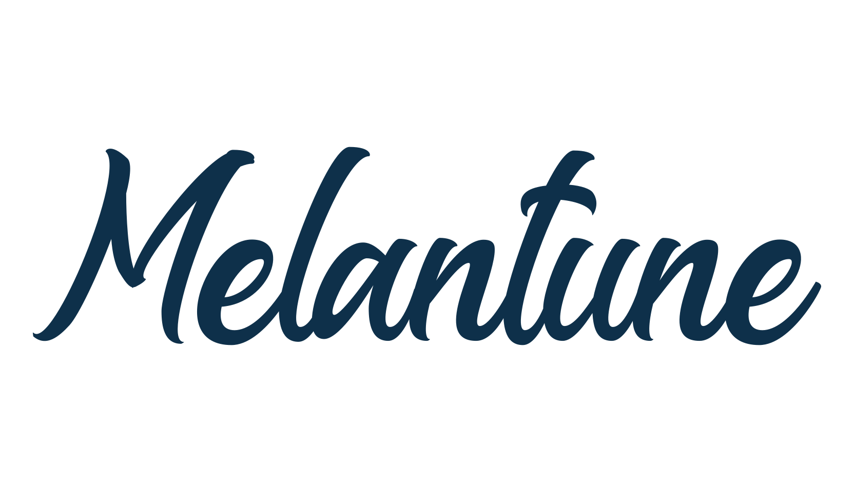 Melantune, fancy various decorative script calligraphy font preview