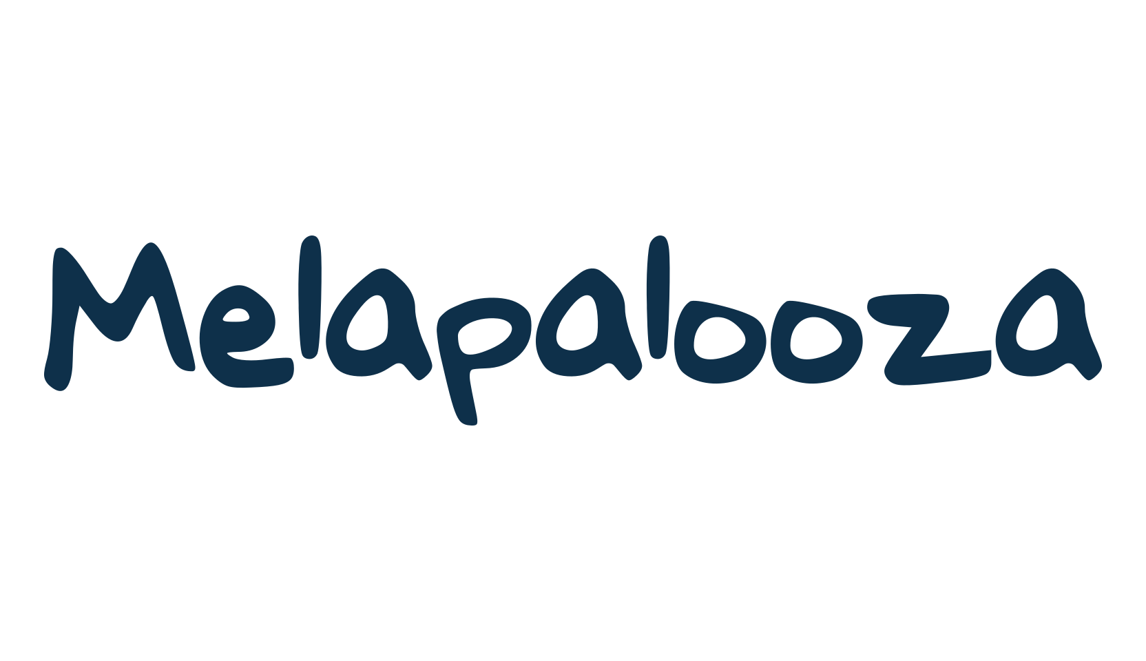 Melapalooza, handwriting font preview