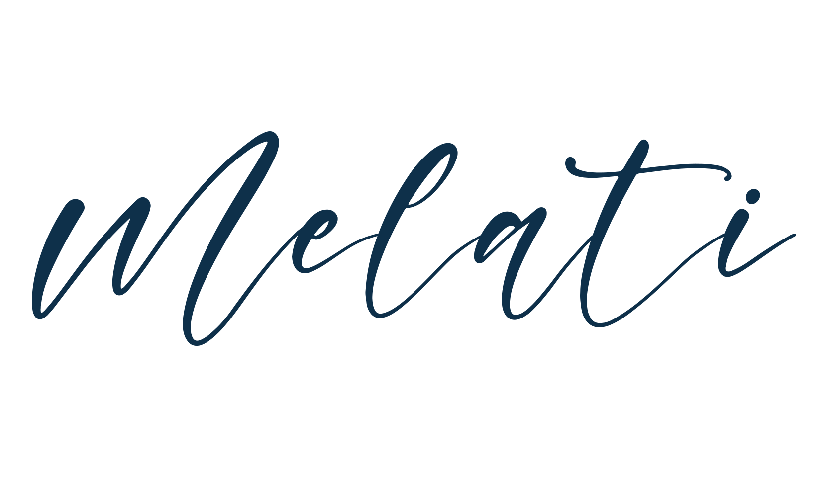 Melati, handwriting font preview