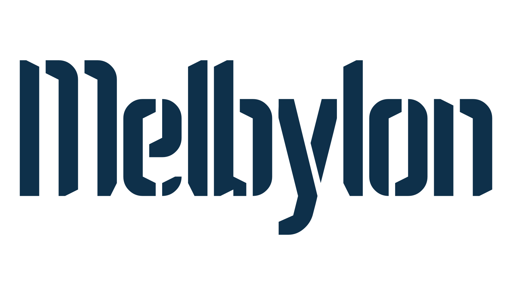 Melbylon, fancy stencil, army decorative font preview