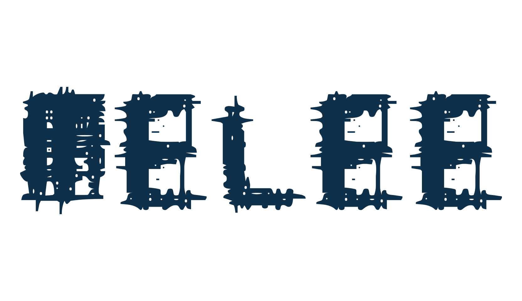 Melee, distorted font preview