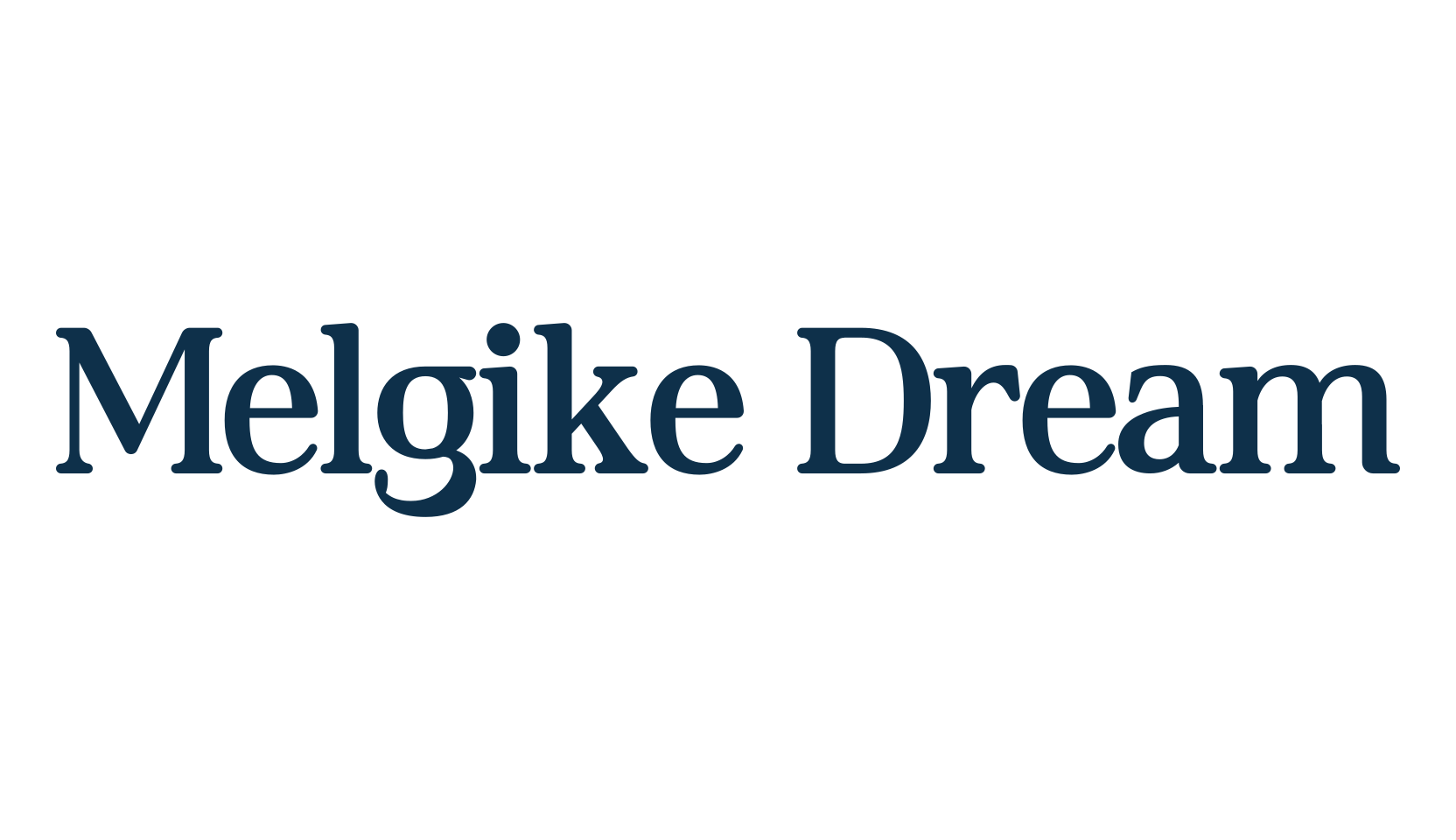 Melgike Dream, basic serif font preview