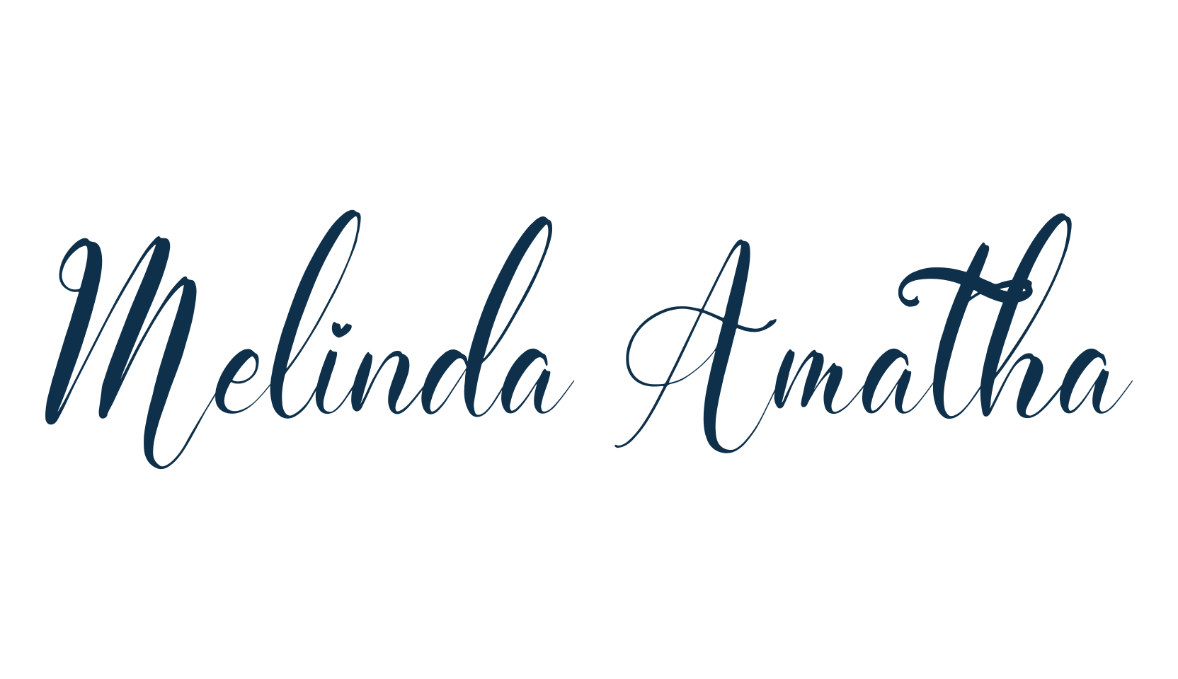 Melinda Amatha, script calligraphy fancy decorative font preview