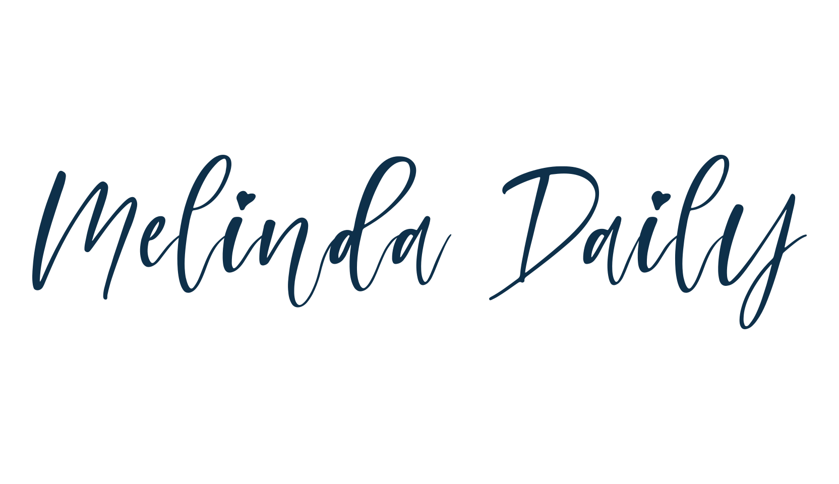 Melinda Daily, fancy decorative font preview