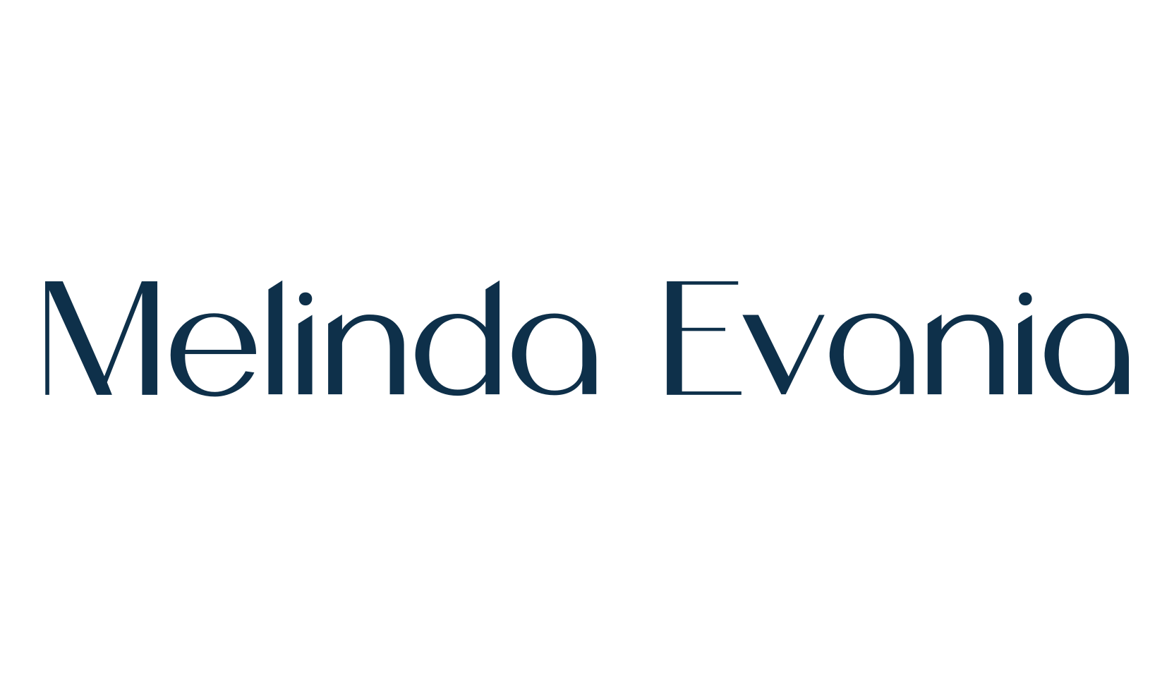 Melinda Evania, basic sans serif font preview