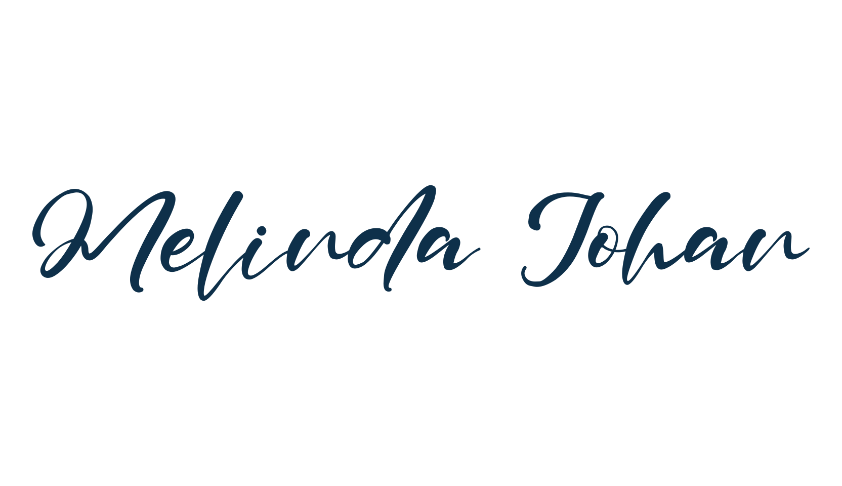 Melinda Johan, calligraphy font preview