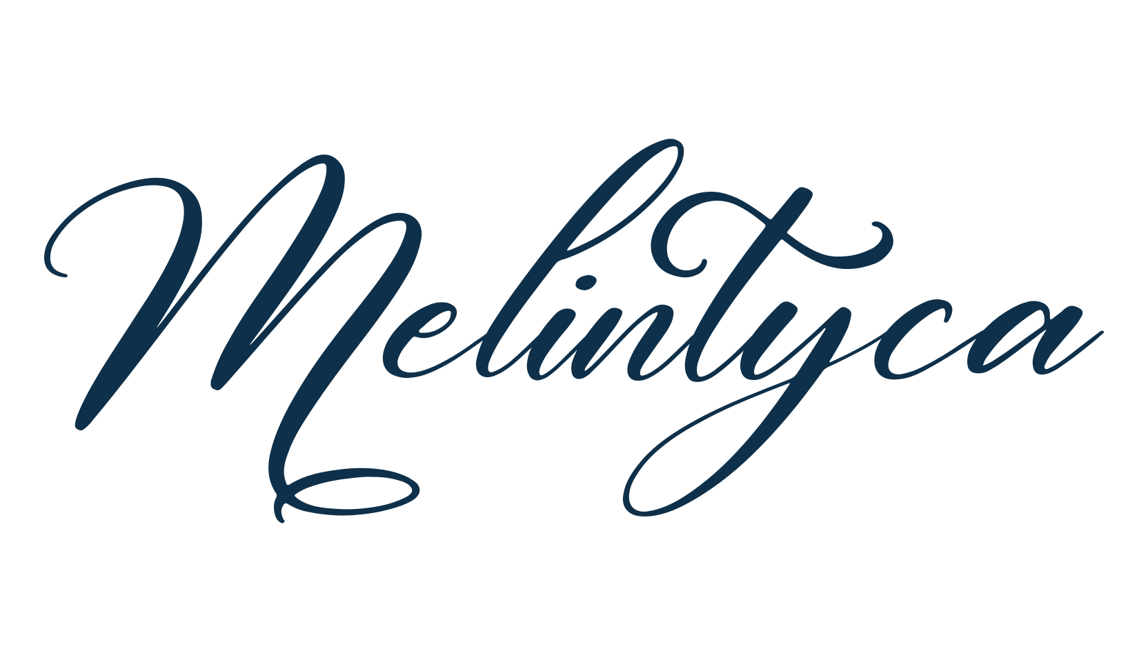 Melintyca, calligraphy font preview
