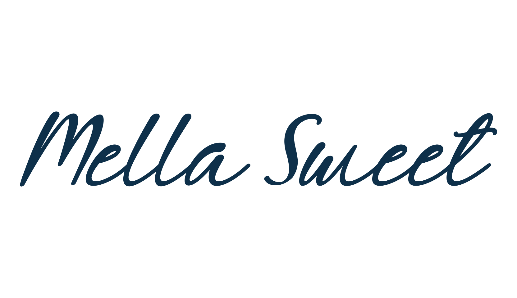 Mella Sweet, fancy decorative font preview
