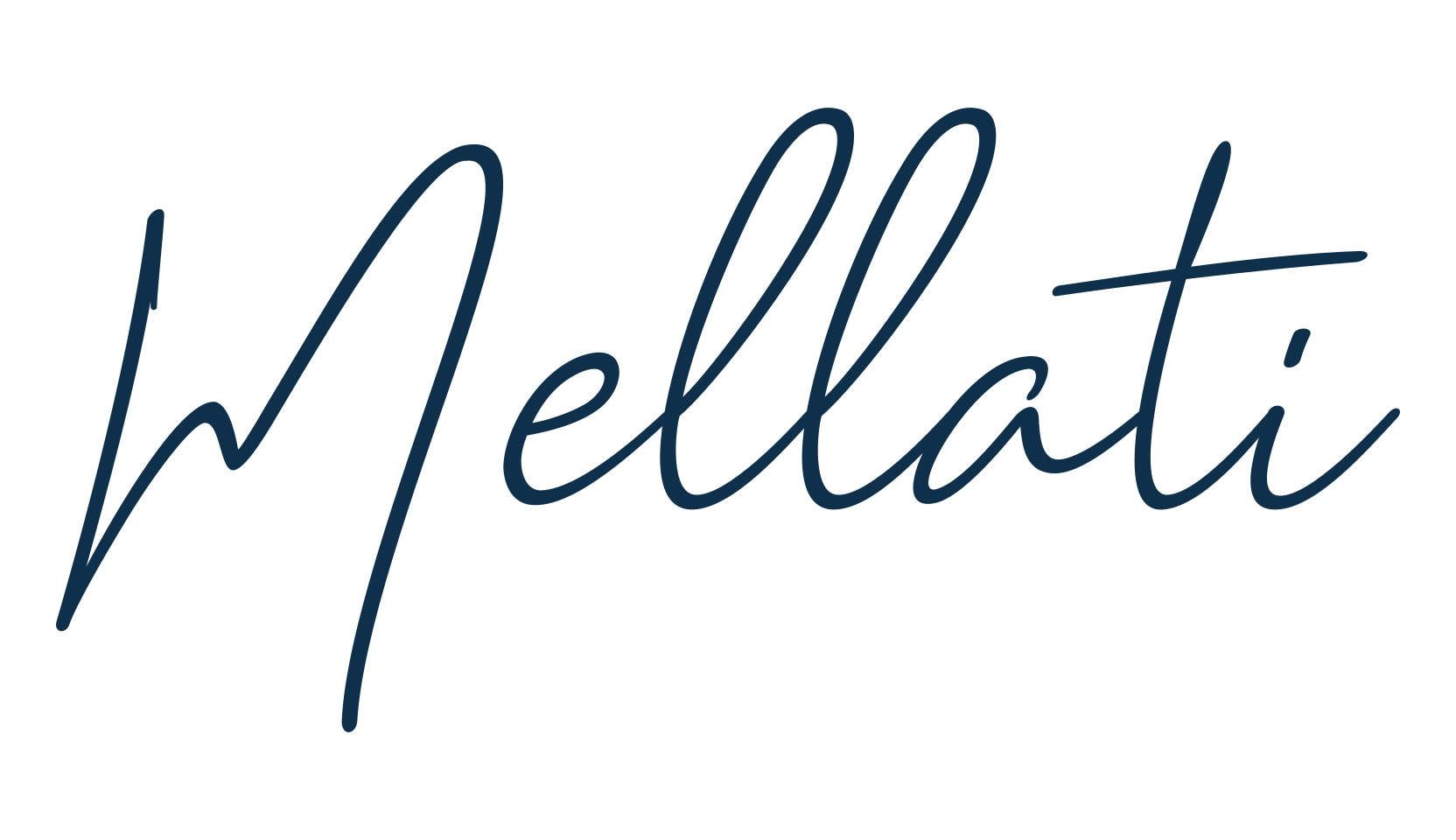 Mellati, handwriting font preview