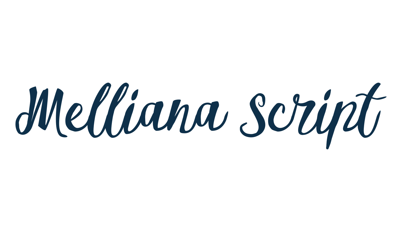 Melliana Script, script handwritten fancy decorative calligraphy font preview