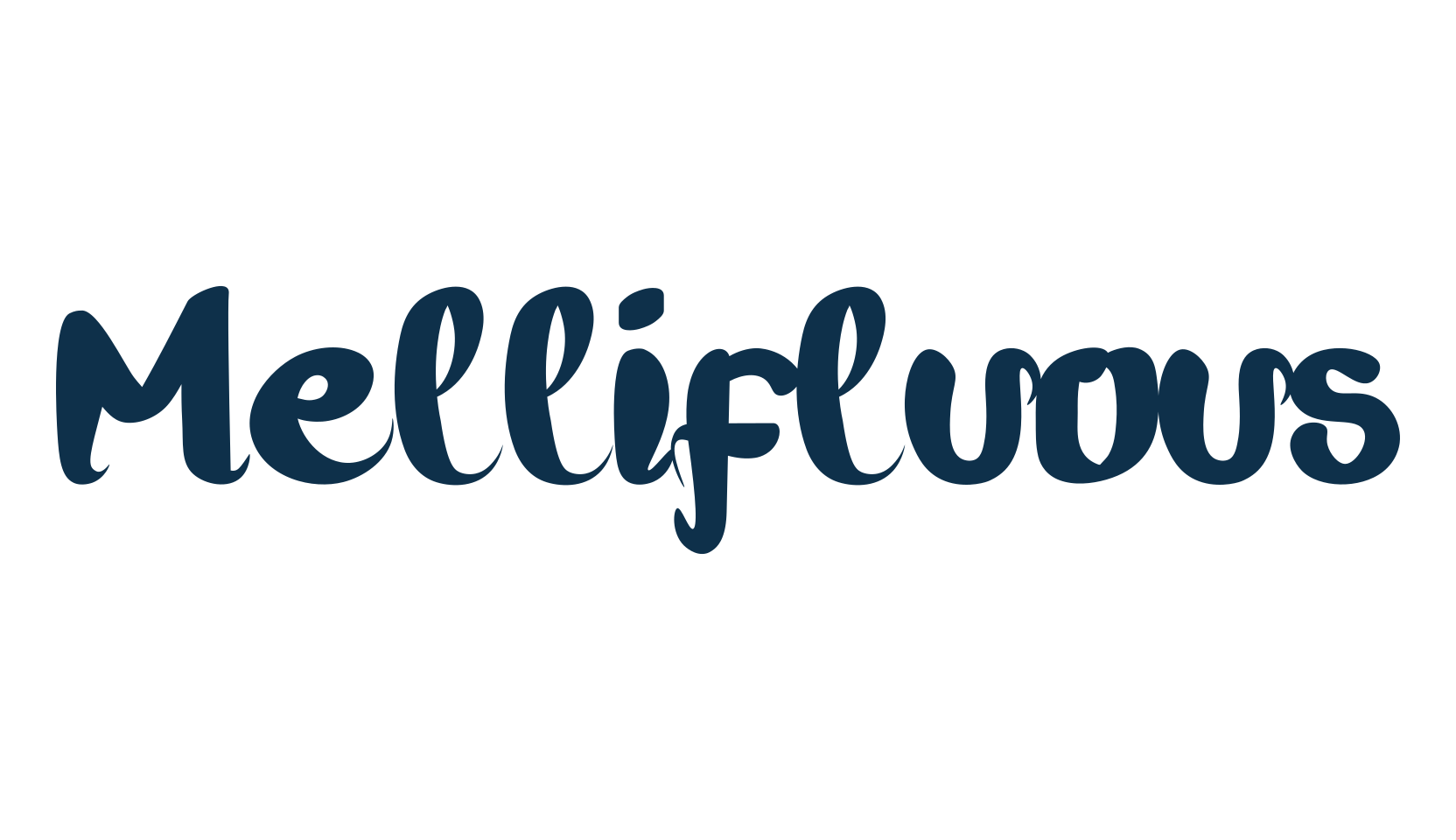 Mellifluous (mellifluous-3), fancy decorative font preview